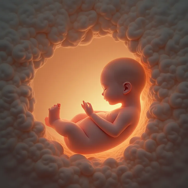 Womb Heartbeat Lullaby - Create an ultra-minimal newborn-safe ambient lullaby called “Womb Heartbeat Pure Tone Lullaby.”
The music should feel like a baby resting inside the womb—warm, safe, rhythmic, and deeply comforting.
Mood: warm, enclosed, safe, hypnotic, deeply soothing.
Use a soft, slow, heartbeat-like pulse (very gentle), low drones, warm pads, and smooth tonal hums.
No melody, no sparkles, no high tones.
Everything must feel like muffled inner-womb sound: warm, low, rhythmic, and steady.
Goal: recreate the calming womb environment that naturally induces deep sleep.
- AI image generated with Photorealistic 2