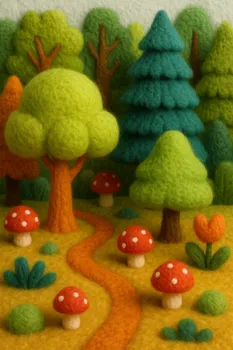 Wool Felt Forest