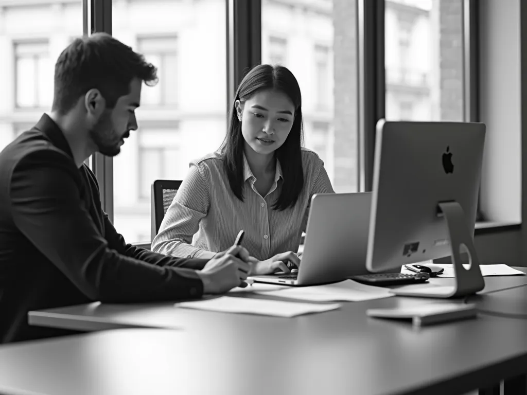 Young Employees with Modest Incomes - Young employees in dependent employment with low or medium salaries
Black and White
Gray background - AI image generated with Photorealistic 2