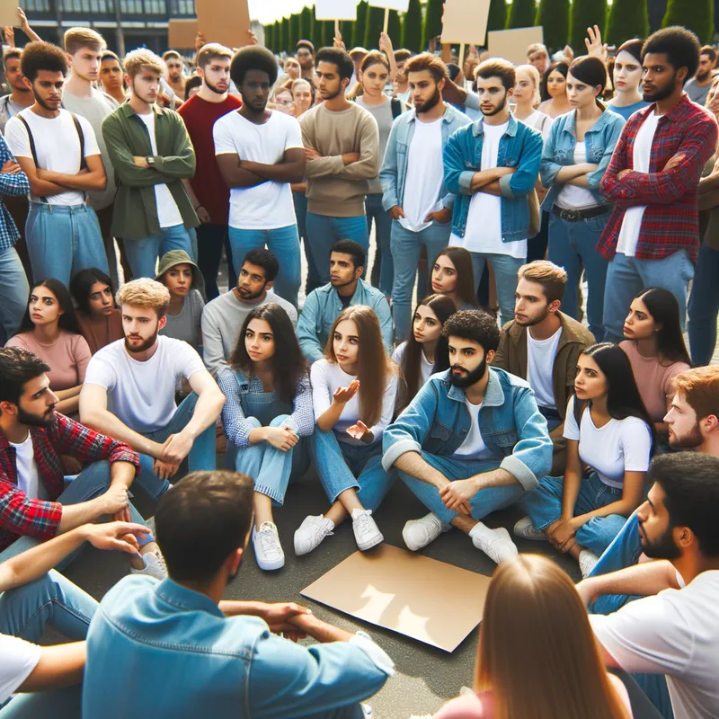 Youth Labor Union - labor union of young people
 - AI image generated with Art