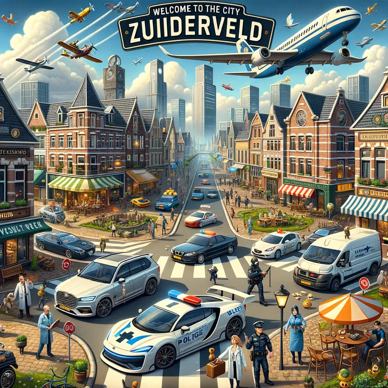 Zuiderveld: City of Dreams - Welkom in de stad, Zuiderveld, je weet het wel,
De plek waar dromen leven, waar je alles vertelt.
Van de straten tot de bergen, alles is hier echt,
Een wereld vol avontuur, jij kiest je eigen recht!

Zuiderveld, Zuiderveld, de stad voor iedereen,
Rol een held of een boef, het maakt niet uit wie je bent.
Met kansen die nooit stoppen, het avontuur wacht op jou,
Zuiderveld is de plek, jij weet het, oh zo trouw!


Je rijdt in snelle auto’s, vliegt in je eigen vliegtuig,
Houd je van avontuur, dan ben je hier op de juiste vlucht.
Of je nou een dokter bent, een agent of een baas,
In Zuiderveld kan het allemaal, alles is daar in je pas!


Zuiderveld, Zuiderveld, de stad voor iedereen,
Rol een held of een boef, het maakt niet uit wie je bent.
Met kansen die nooit stoppen, het avontuur wacht op jou,
Zuiderveld is de plek, jij weet het, oh zo trouw!


Kom je vrienden, je bent nooit alleen,
De stad is groot, de mogelijkheden zijn eeuwig, dat is mooi!
Of je nou chillt in een café of rent door de stad,
Zuiderveld heeft alles, hier voel je je nooit zat!


Zuiderveld, Zuiderveld, de stad voor iedereen,
Rol een held of een boef, het maakt niet uit wie je bent.
Met kansen die nooit stoppen, het avontuur wacht op jou,
Zuiderveld is de plek, jij weet het, oh zo trouw! - AI image generated with Art - rap, trap, happy