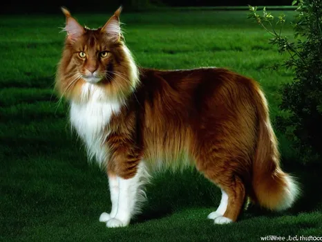 collie-maine coon cat hybrid alien creat