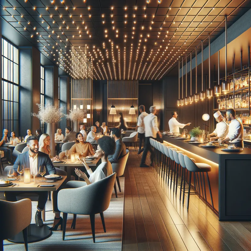 out modern restaurant - out modern restaurant - pro studio photo