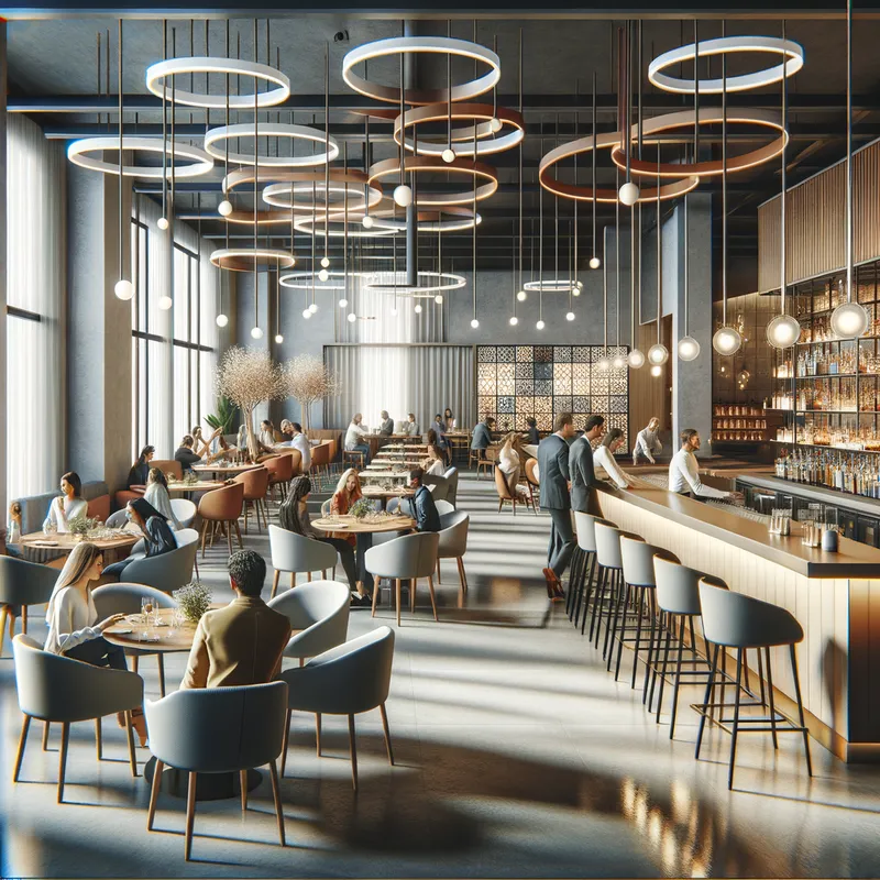 out modern restaurant  - out modern restaurant  - pro studio photo