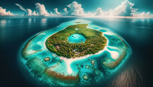tropical island